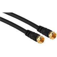 Main product image for 12 Ft. RG-6 F Type Coaxial Cable Black Gold Plated C 180-223